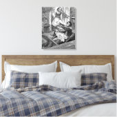 Sweeney Todd-Barbers Stoel-Penny Vreselijke Canvas Afdruk (Insitu (Slaapkamer))