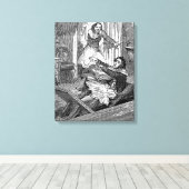 Sweeney Todd-Barbers Stoel-Penny Vreselijke Canvas Afdruk (Insitu (Houten vloer))