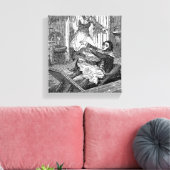 Sweeney Todd-Barbers Stoel-Penny Vreselijke Canvas Afdruk (Insitu (Woonkamer))