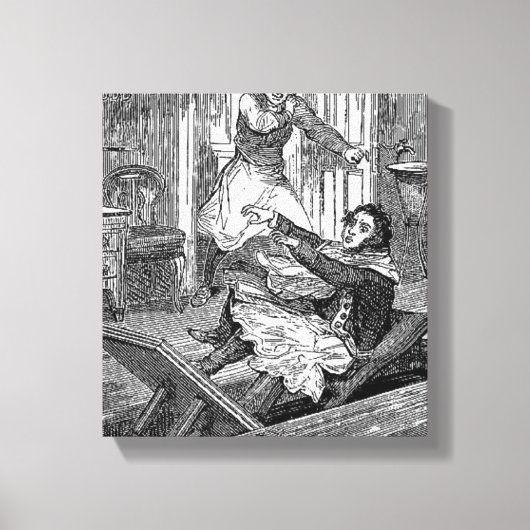 Sweeney Todd-Barbers Stoel-Penny Vreselijke Canvas Afdruk (Voorkant)