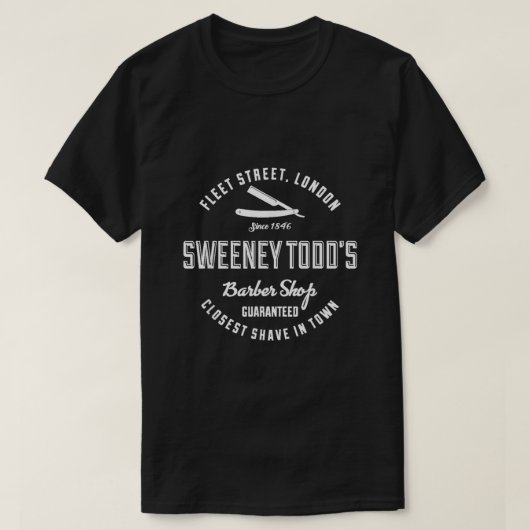 Sweeney Todds Barber Shop  T-shirt (Design voorkant)