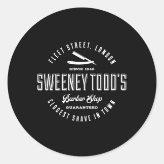 Sweeney Todd's kapperszaak Ronde Sticker