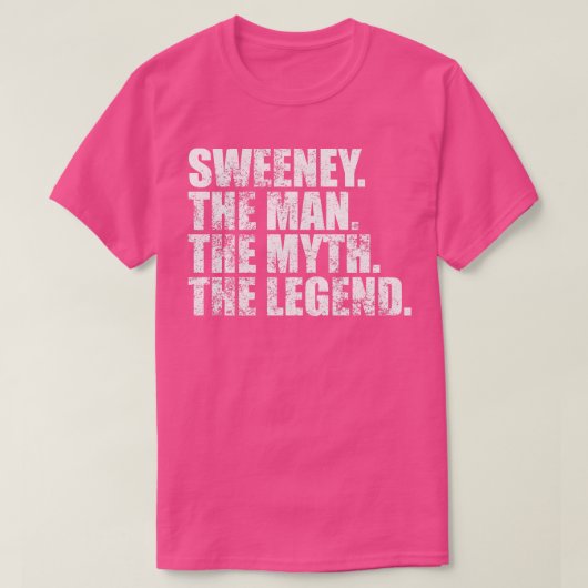 SweeneySweeney Familienaam Sweeney Achternaam Zwed T-shirt (Design voorkant)