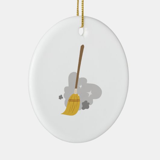 Sweep Broom Keramisch Ornament (Rechts)