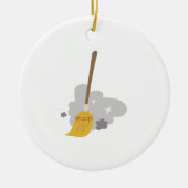 Sweep Broom Keramisch Ornament (Voorkant)