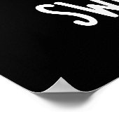 Sweep Dreams Funny Broom Pun Dark BG Poster (Hoek)