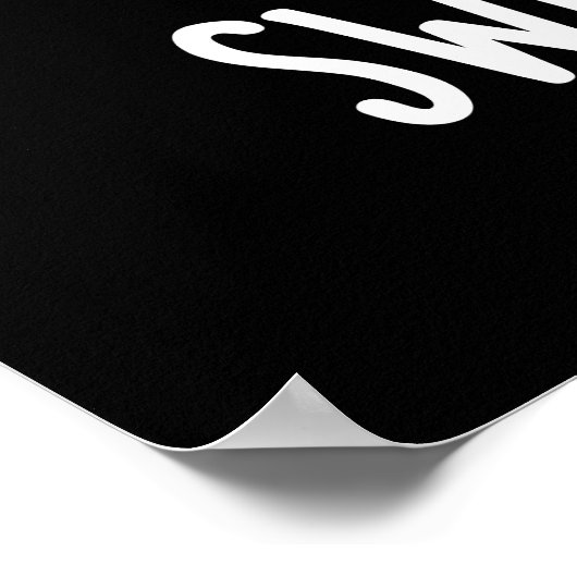 Sweep Dreams Funny Broom Pun Dark BG Poster (Hoek)