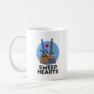 Sweep Hearts Funny Sweet Hearts Broom Pun Koffiemok
