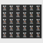 Sweep Talk Funny Sweet Talk Broom Pun Dark BG Cadeaupapier (Vlak)