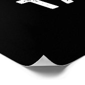 Sweep Talk Funny Sweet Talk Broom Pun Dark BG Poster (Hoek)