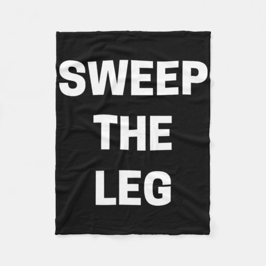 Sweep The Leg Karate Fleece Deken (Voorkant)