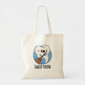 Sweep Tooth Funny Dental Pun Tote Bag (Voorkant)