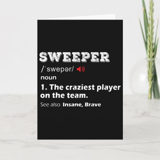 Sweeper Positie Jeugd Voetbalcompetitie Team Gesch Kaart (Voorkant)