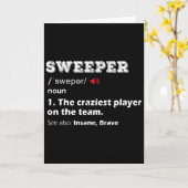 Sweeper Positie Jeugd Voetbalcompetitie Team Gesch Kaart (Gele Bloem)