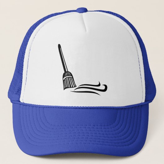 Sweeping Broom - Clean Sweep Trucker Hat Trucker Pet (Voorkant)