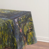 Sweeping Willow beroemd gemaakt door Claude Monet Tafelkleed (Voorbeeld)