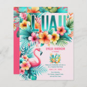 Sweet16 Tropisch Luau Zwembad Feest Meisjes Verjaa (Voorkant / Achterkant)