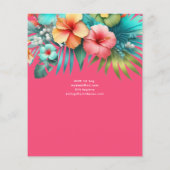 Sweet16 Tropisch Luau Zwembad Feest Meisjes Verjaa (Achterkant)