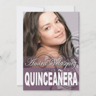 Sweet 15 Quinceañera Foto van Birthday Party Kaart