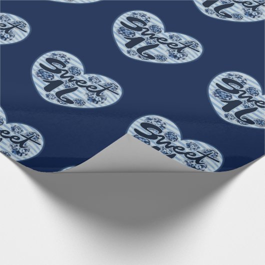 Sweet 16 16e verjaardagsfeestje cadeaupapier (Hoek)