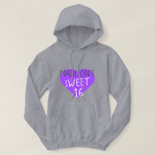Sweet 16 16th Birthday Hoodie