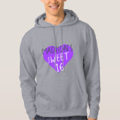 Sweet 16 16th Birthday Hoodie (Voorkant)