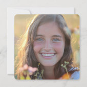 Sweet 16 16th Birthday Party Foto Kaart (Achterkant)