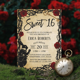 Sweet 16  Alice in Wonderland Thorn & Roos Kaart