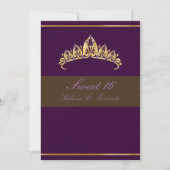Sweet 16/amethyst tiara kaart (Voorkant)