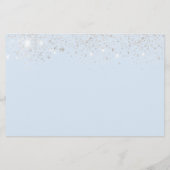 Sweet 16 babyblauwe zilverglitter, behalve de datu (Achterkant)