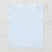 Sweet 16 babyblue Silver-budgetuitnodiging Flyer (Achterkant)