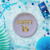 Sweet 16 ballonnen en Confetti papier Bord (Feest)