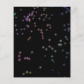 Sweet 16-Bday Blauwgroen Neon Glow Budget Invitati (Achterkant)