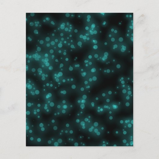 Sweet 16-Bday Blauwgroen Neon Glow Budget Invitati (Achterkant)