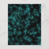 Sweet 16-Bday Blauwgroen Neon Glow Budget Invitati (Achterkant)