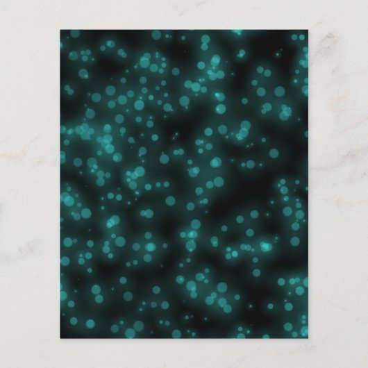 Sweet 16-Bday Blauwgroen Neon Glow Budget Invitati (Achterkant)