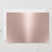 Sweet 16 Beach Starfish Coral Seashells Roos Gold Kaart (Achterkant)