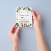 Sweet 16 begrotingsuitnodiging voor eucalyptus gre flyer (Hand)