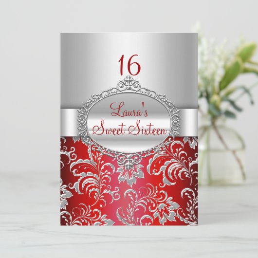 Sweet 16 Berichten over roodvonken en zilvervetten Kaart (Staand voorkant)