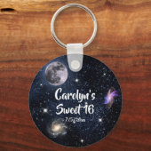 Sweet 16 Bevestiging onder de sterrenmoonas Sleutelhanger (Voorkant)