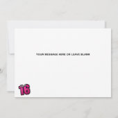 Sweet 16 Birthday 4 Fotocollage Kaart (Achterkant)