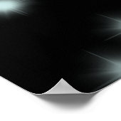 Sweet 16 Birthday Blauwgroen Neon Glow Welkomstbor Poster (Hoek)