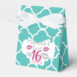 Sweet 16 Birthday Favor Box Bedankdoosjes