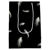 Sweet 16 Birthday Feathers Medium Cadeauzakje (Achterkant)