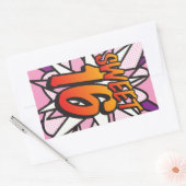 SWEET 16 Birthday Fun Retro Comic Book Rechthoekige Sticker (Envelop)