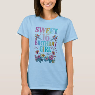 Sweet 16 Birthday Girl T-shirt
