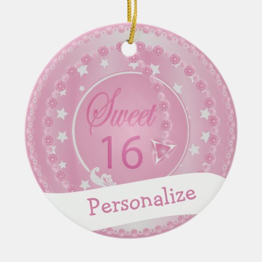 Sweet 16 - Birthday Keramisch Ornament (Voorkant)
