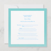 Sweet 16 Birthday Light Blue White Flowers Kaart (Achterkant)