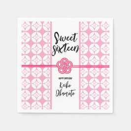Sweet 16 Birthday party 花菱七宝紋 Hanabishi Shippo Servet