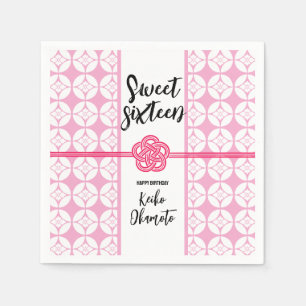 Sweet 16 Birthday party 花菱七宝紋 Hanabishi Shippo Servet